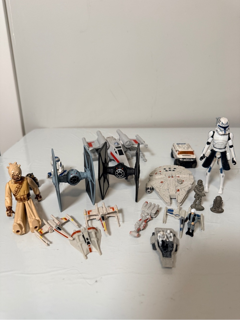 Star Wars Vintage Toy Lot 1977 Kenner Tusken Raider Micro Machines Fleet